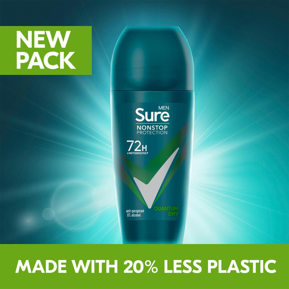 Sure (Buy 3 - Quantum Dry) Men Antiperspirant Deodorant - 50Ml