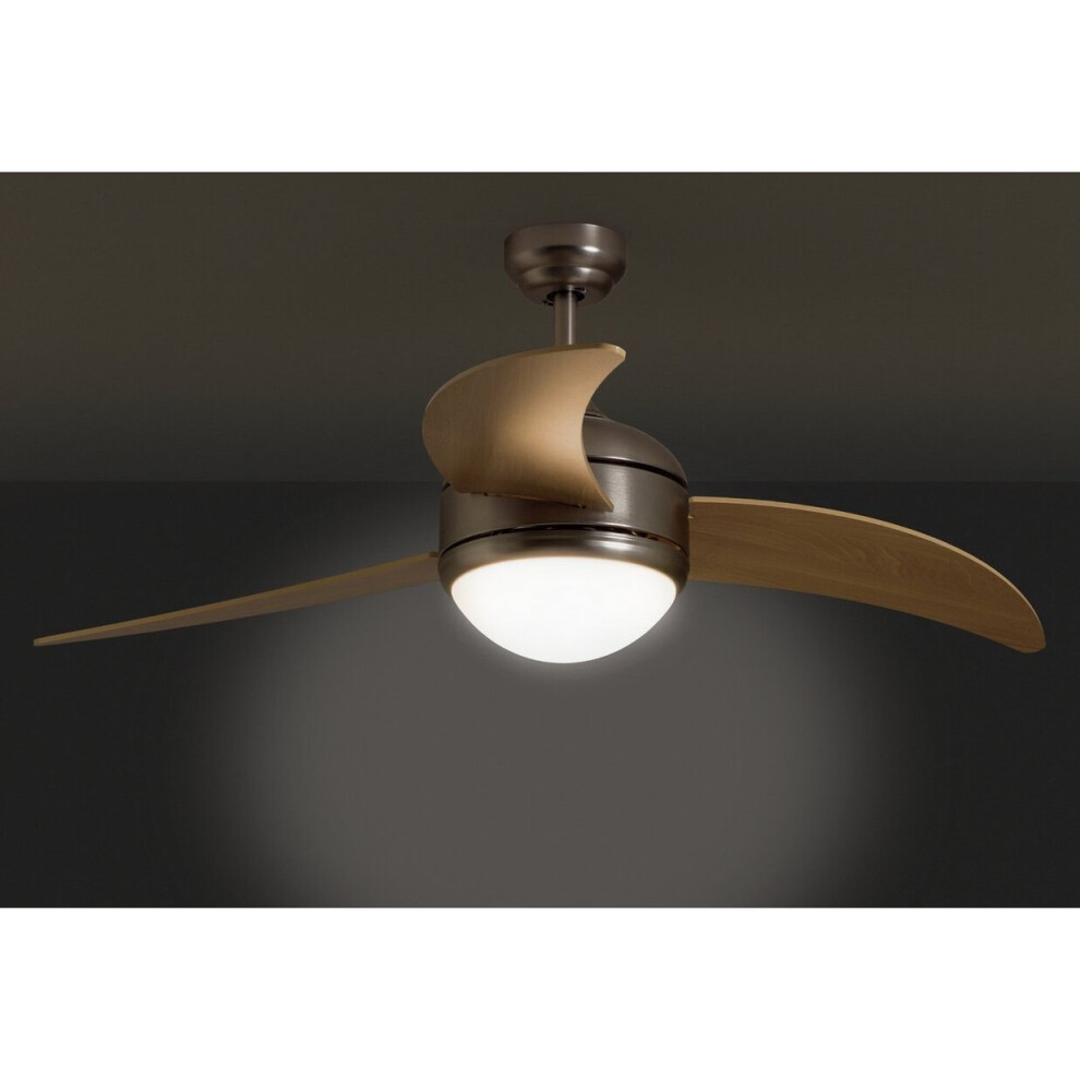 Home Anders Wooden 3 Arm Remote Control Ceiling Fan