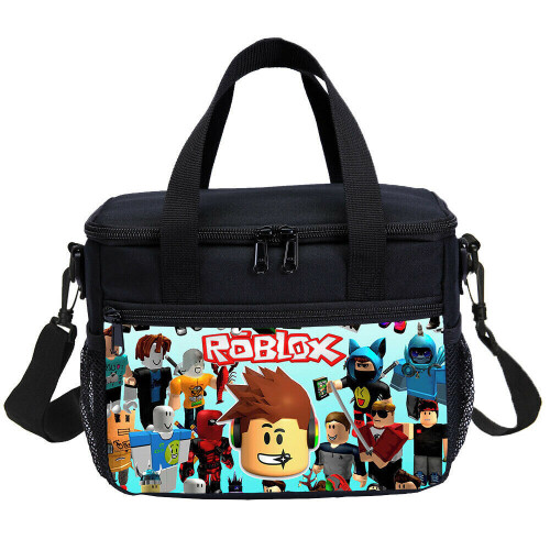 (Blue 3PCS Bags) 3pcs ROBLOX Game School Bag Backpack Student Casual Backpack 1