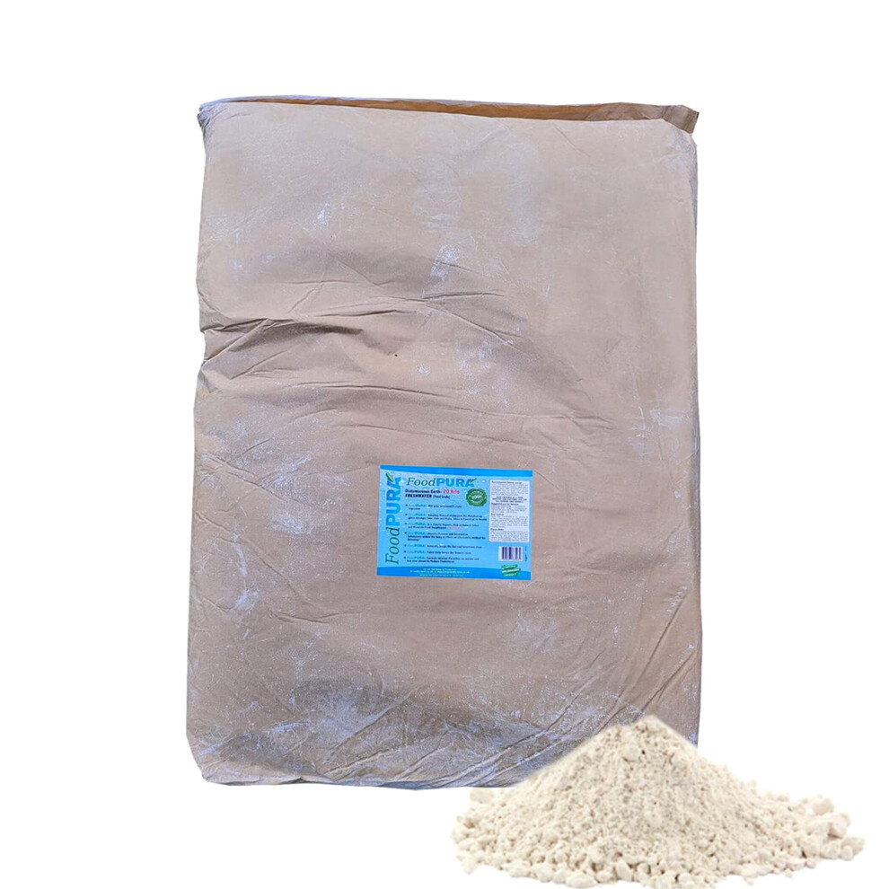 FoodPURA Bulk 20KG CODEX FOOD Grade Diatomaceous Earth DE Powder