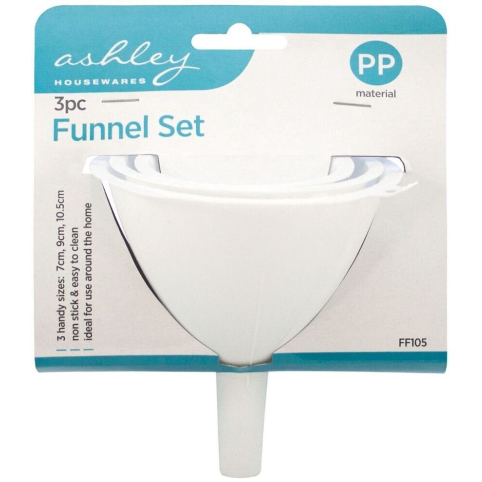 Ashley Housewares 3pc Funnel Set