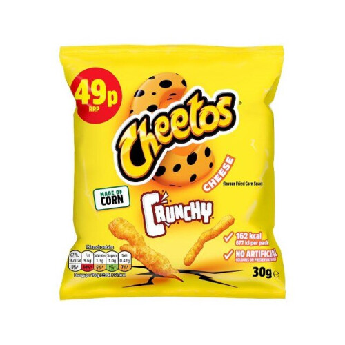 Cheetos Crunchy Cheese Snacks Crisps 30g X 30