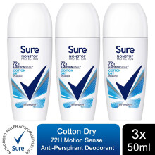 (Buy 3 - Cotton Dry) Sure Women Antiperspirant Deodorant - 50ml