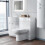 NES Home 1100mm Gloss White Basin Vanity Flat Pack Bathroom, WC Unit, BTW Toilet | Dene 5