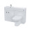 NES Home 1100mm Gloss White Basin Vanity Flat Pack Bathroom, WC Unit, BTW Toilet | Dene 6