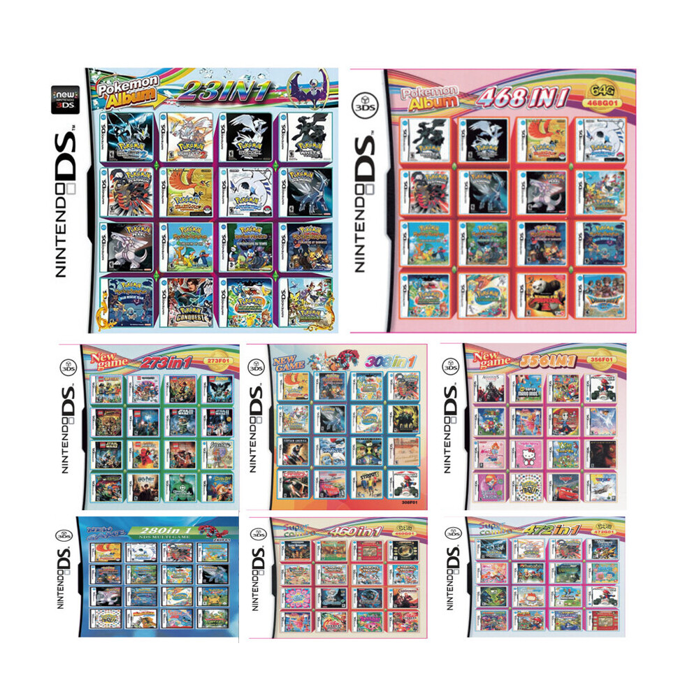 (460 in 1) Pokemon Game Cartridge Combo for DS/2DS/3DS/DSI-image-OPC-PBG7YQG-NEW