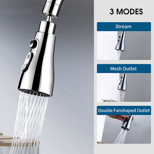 Kitchen Tap Spray Head Faucet Sprayer Attachment 3 Function Spray Head 2