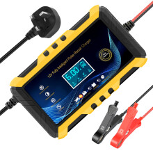 Car Battery Charger 12V 6-Amp Automatic Smart Battery Trickle Charger, Battery Maintainer Desulfator for Car Truck Motorcycle Lawn Mower Marine