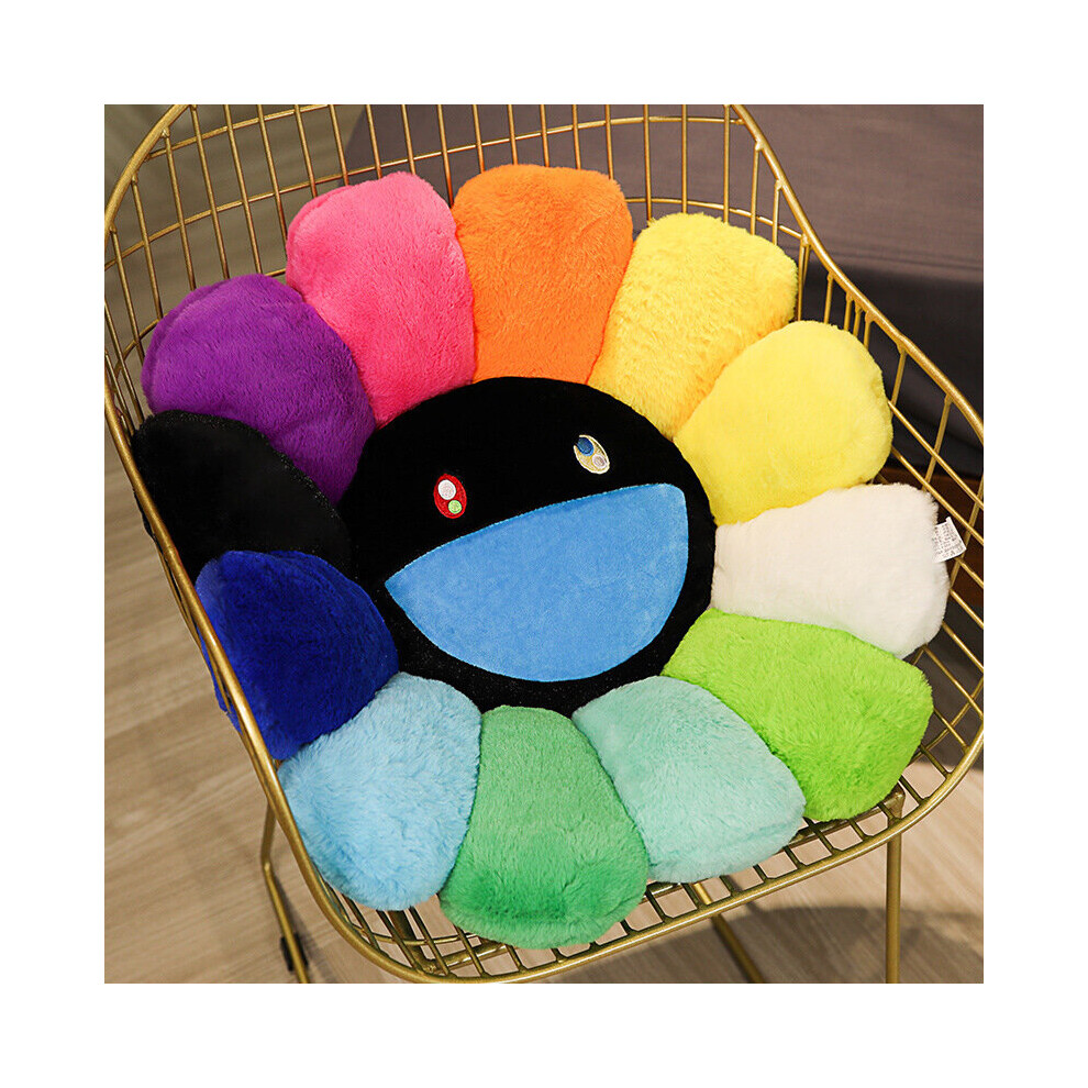 (03, 60Cm/23.6In) Pillow Takashi Murakami Rainbow Flower Pillow Gift Multicoloured
