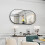 (Rectangular?1000*500mm?) Modern Metal Framed Vanity Decorative Mirror 1