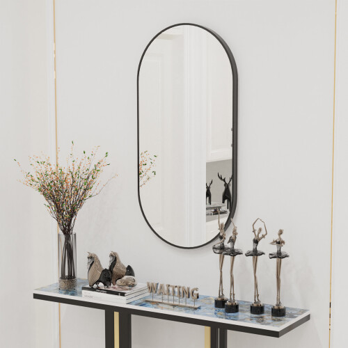 (Rectangular?1000*500mm?) Modern Metal Framed Vanity Decorative Mirror 1
