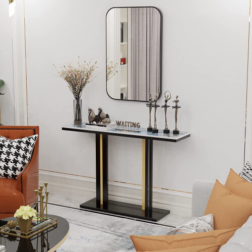 (Rectangular?900*600mm?) Modern Metal Framed Vanity Decorative Mirror 1