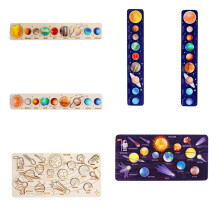 Space Planet Children Educational Jigsaw Puzzle Toy Solar System Universe Wooden