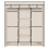 Folding Wardrobe Fabric Closet Clothes Storage Organiser Beige 5