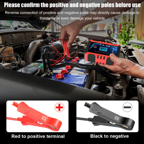 12V24V Automatic Battery Charger Maintainer Trickle Float For Motorcycle Car ATV 1