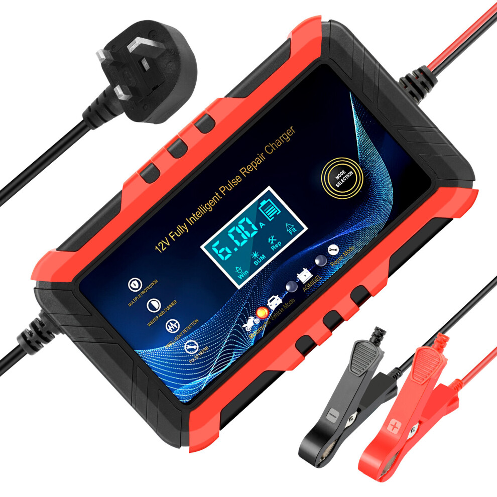 12V24v Automatic Battery Charger Maintainer Trickle Float For Motorcycle Car Atv 6901489027172