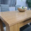 Dining Table and 4 Chairs Oak Grey Leather Dining Set (140x80x75cm) 12