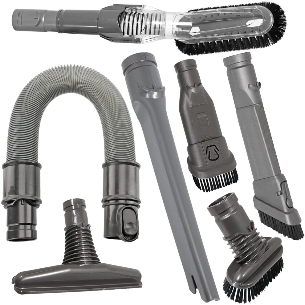 Spares2go Tool Kit For Dyson V6 Sv03 Sv04 Sv05 Sv06 Sv09 Vacuum Brush Crevice Tools Hose