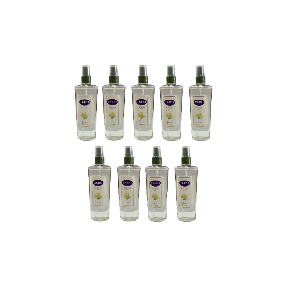 DURU LEMON COLOGNE LIMON KOLONYA SPRAY PUMP BOTTLE 150ML (9 PCS OFFER) (NEXT DAY DELIVERY)