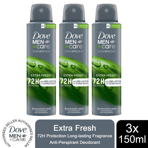 Dove (Buy 3 - Extra Fresh) Dove Men+Care Advanced Antiperspirant Deodorant