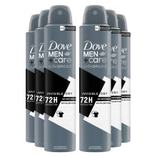 (Buy 6 - Invisible Dry) Dove Anti-Perspirant Men+Care Advanced Deo, 200ml