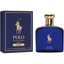 Ralph Lauren Polo Blue Gold Blend 125ml EDP Spray - Woody Spicy, Masculine Scent with Ginger, Sage, Incense & Vetiver