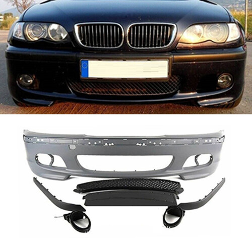 Bmw 3 E46 M Sport Front Bumper Kit M Tech Style Fog Grille Saloon Estate Primed On Onbuy 5288