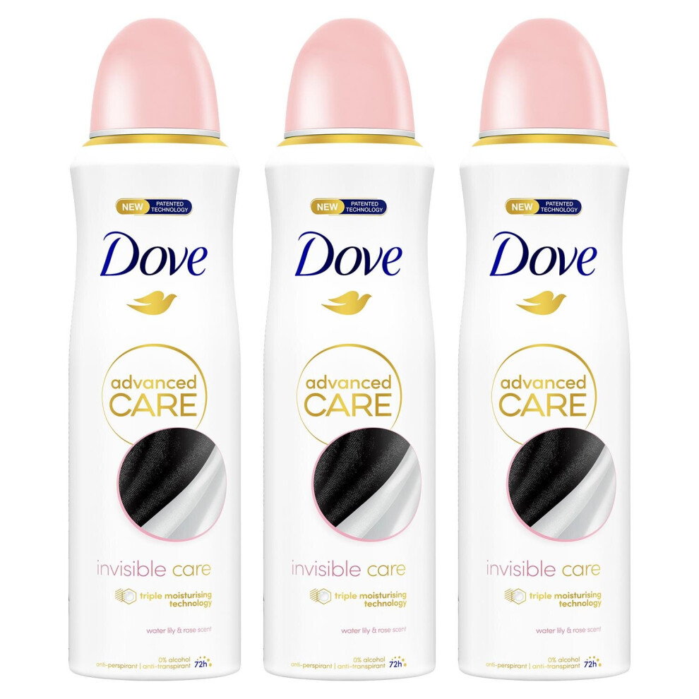 (Buy 3 - Invisible Care) Dove Advanced Care AP Deodorant Spray, 200ml