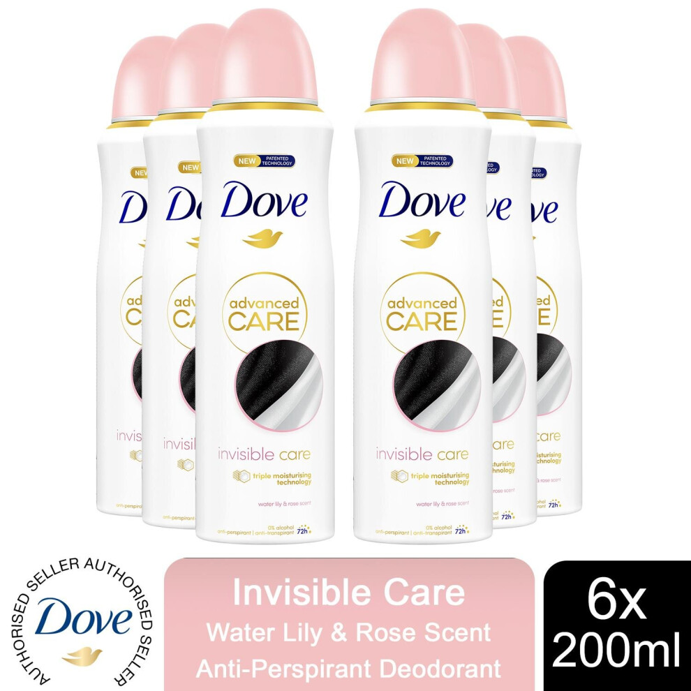 (Buy 6 - Invisible Care) Dove Advanced Care AP Deodorant Spray, 200ml