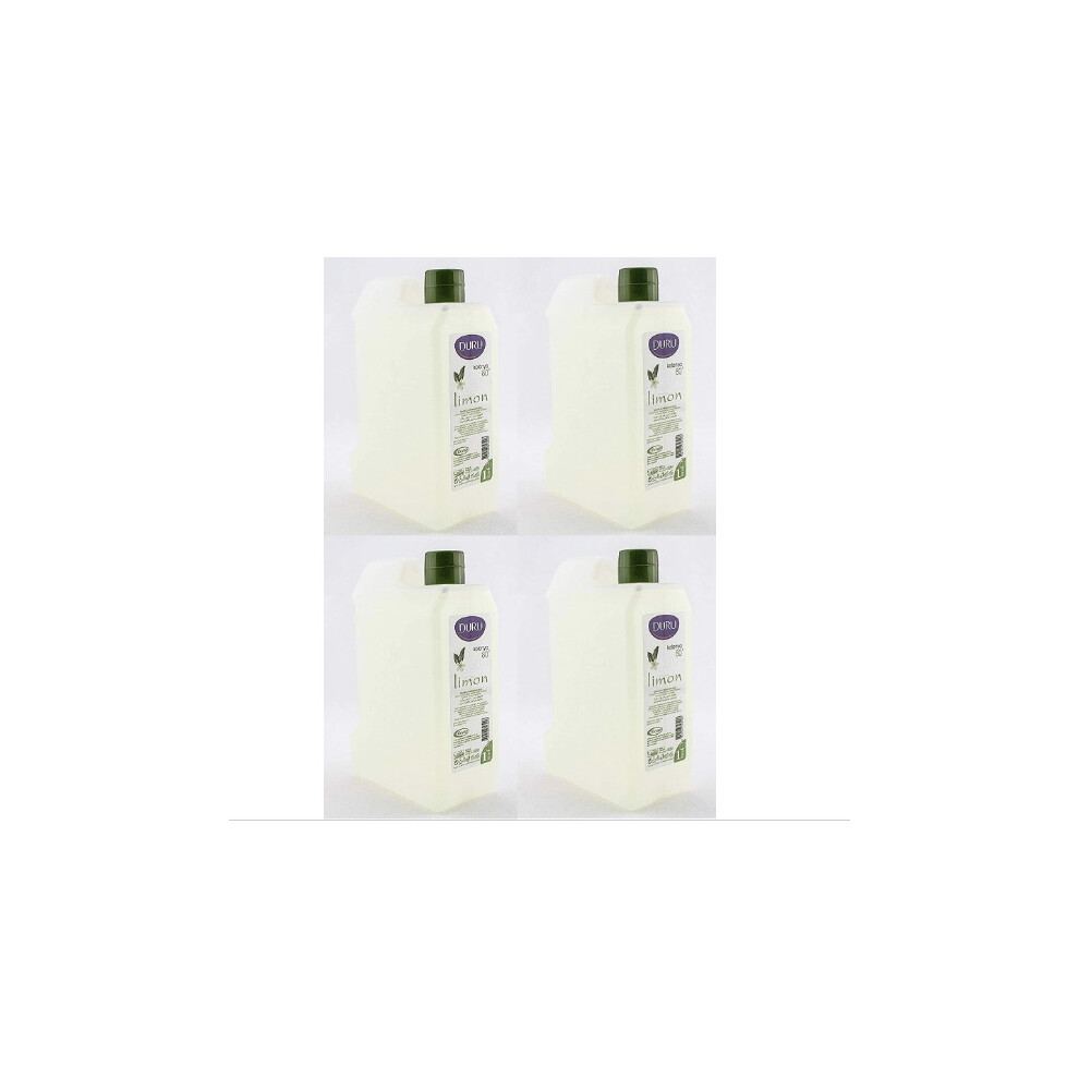 DURU TURKISH LEMON COLOGNE AFTERSHAVE PACK OF 4 1000ML(NEXT DAY DELIVERY)