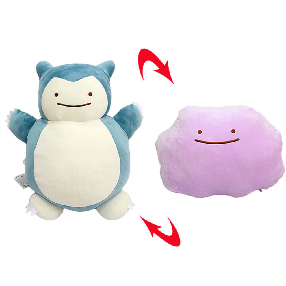 (A) Pokemon Dolls Ditto Reversible Pillow Cushion Transform Plush Dolls Toys