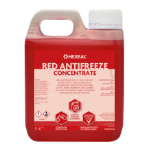 Hexeal Red Antifreeze & Coolant I 1L I -37 ºC /High Concentrate/Longlife