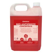 Hexeal Red Antifreeze & Coolant 5L -37C, OAT, 2-Year Long-Life, NAP-Free, Corrosion & Overheating Protection
