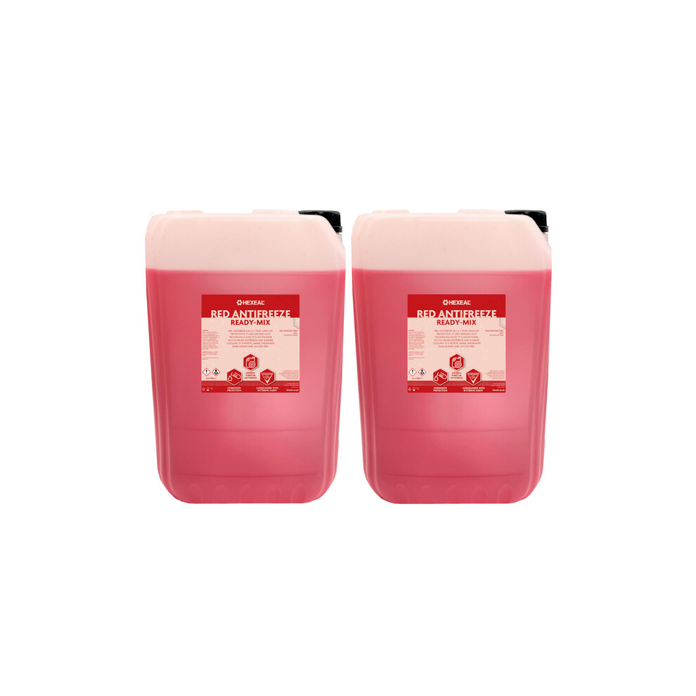 Hexeal Red Antifreeze & Coolant | 50L | -23ºc| Ready Mix | Longlife