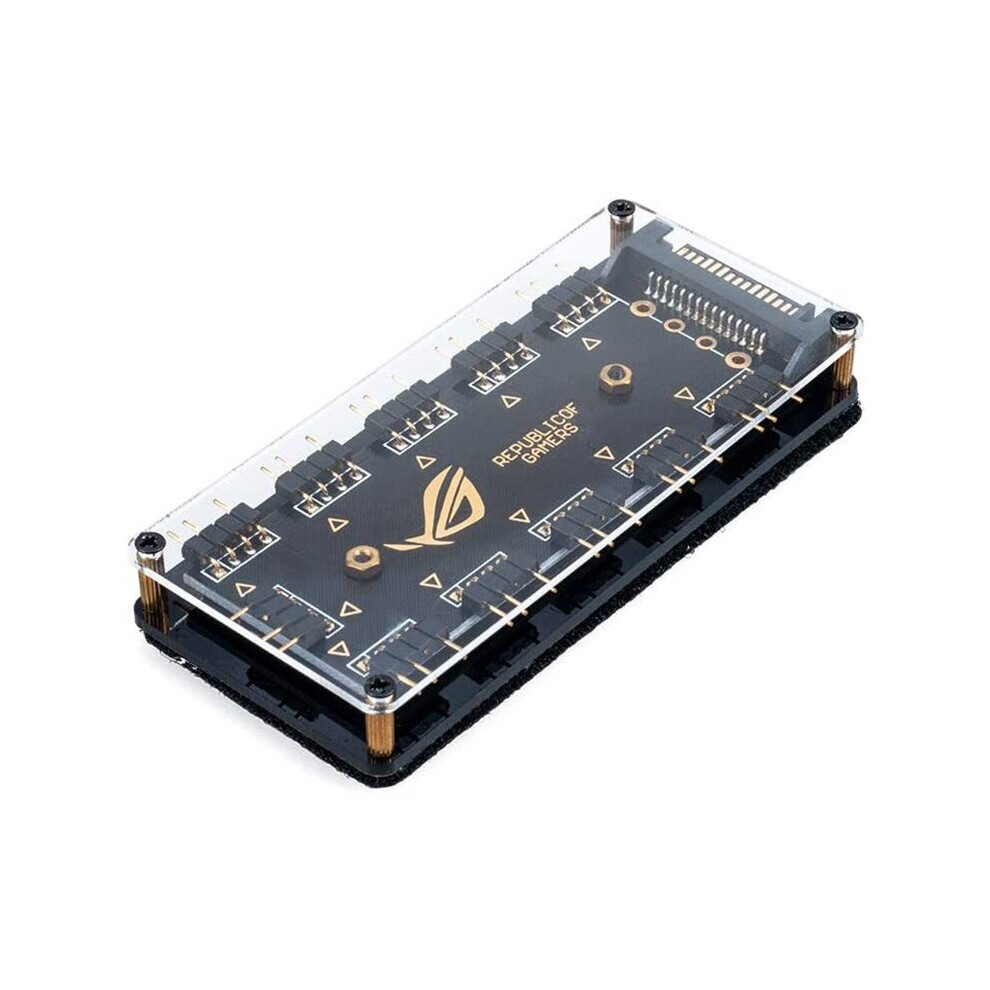 5V 3Pin Rgb Led Splitter 10-Port Hub With 50Cm 3Pin Extension Cord, Perfect For Lots Of Rgb 4762016956271