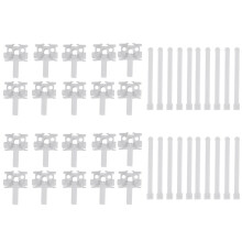 Vertical Blind Repair Carrier with Stem Vertical Blinds Repair Kit White Blinds Replacement Parts20Pcs