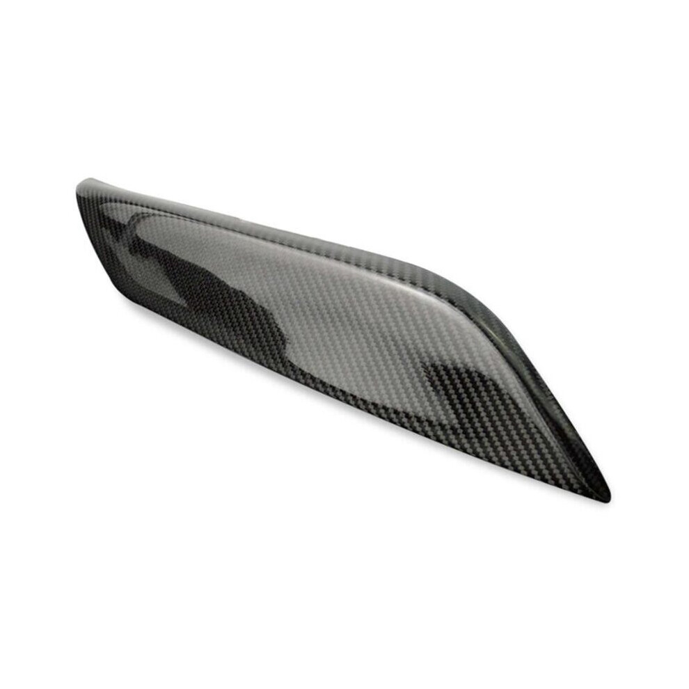 Carbon Fiber Headlight Eyelids Covers For 2003-2008 350Z Fairlady Z Z33 (Pack Of 2) Black 4762016972462