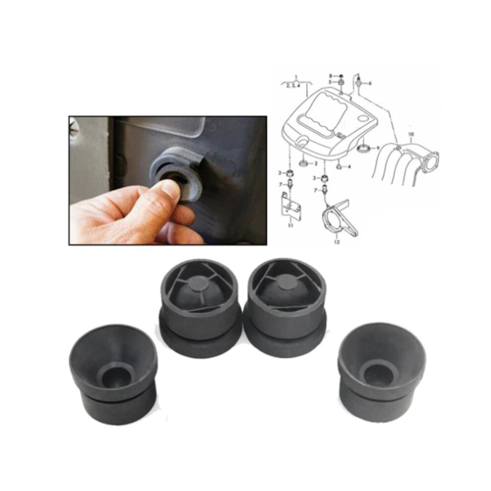 X4 Engine Cover Grommet Rubber Buffer Bumper Grommet Mounting Stop Jounce For - A1 A3 A4 A5 A6 Q3 Q5 4762016950804