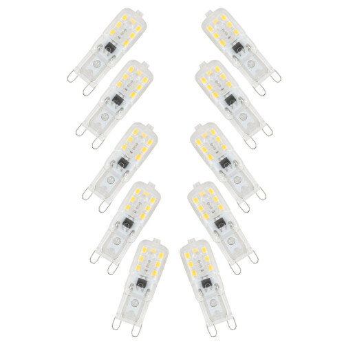 10 X G9 5W LED Dimmable Capsule Bulb Replace Light AC220-240V, Warm white 2