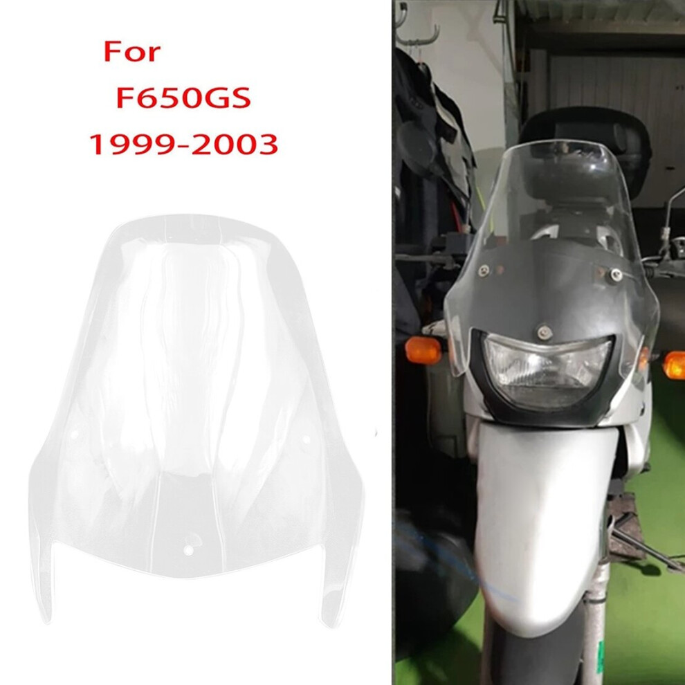 Clear Motorcycle Windshield Windscreen Wind Screens Deflectors For- F650gs F 650 Gs 1999-2003 4762016950675