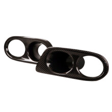 Real Carbon Fog Light Cover Surrounds Air Duct for 3 Series E46 01-06