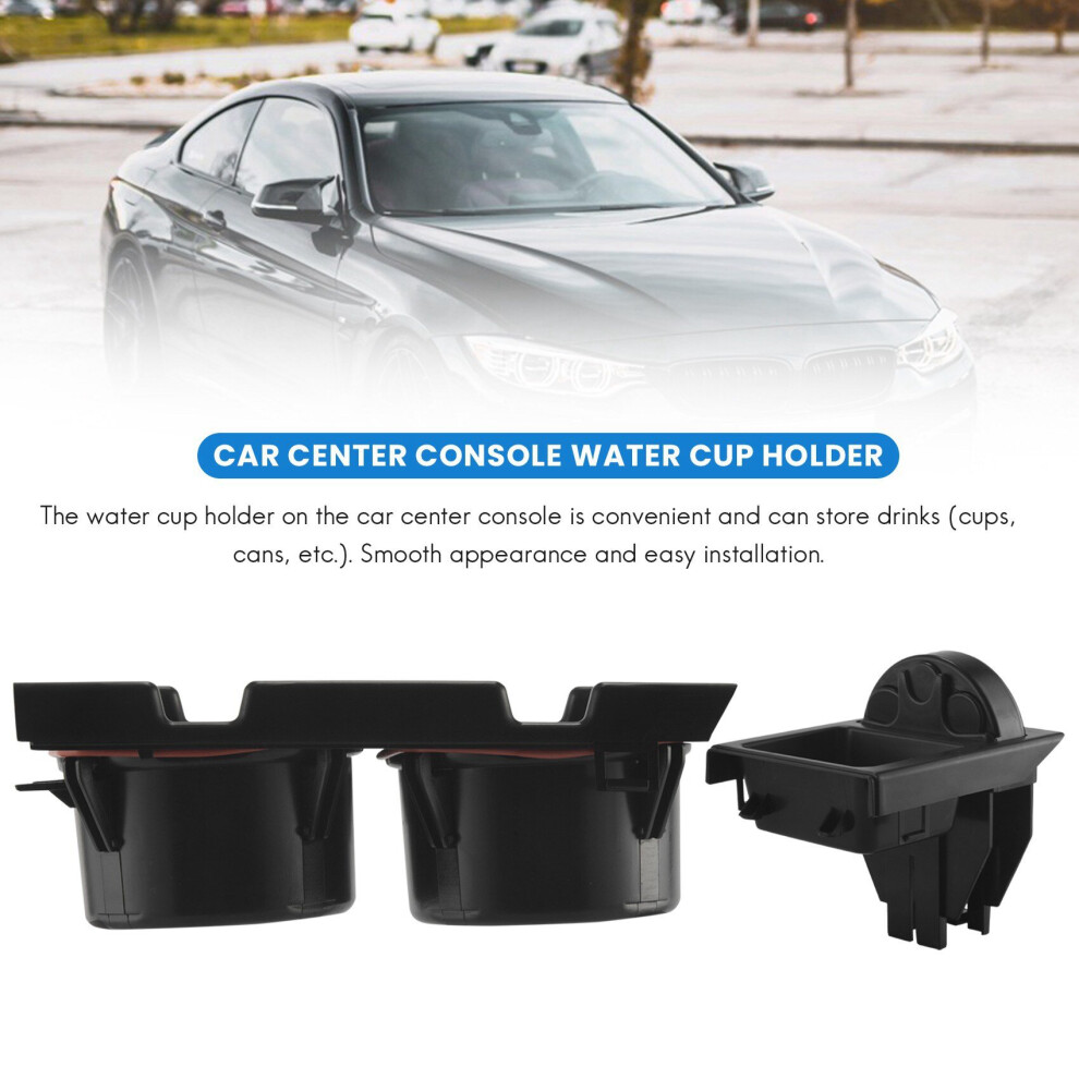 Car Center Console Water Cup Holder Beverage Holder Coin Tray For 3 Series E46 318I 320I 98-06 51168217953 Black 4762016979249