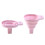 Novelty silicone folding funnel telescopic long Collapsible Style funnels for household liquid dispensing Kitchen Gadgets pink 7