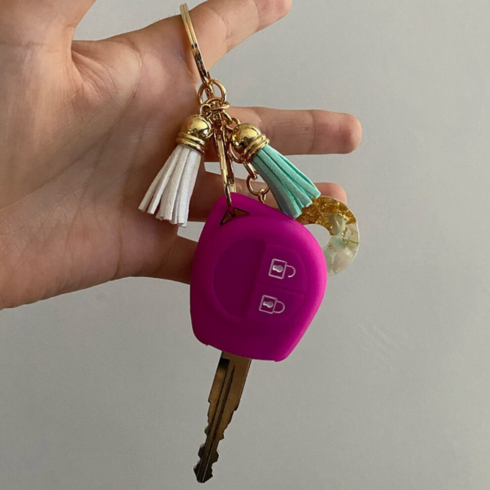 Silicon Car Key Cover For Sx4 Swift Vitara Liana Celerio Jimny Key Case Keychain Alarm, Red 4762016970543