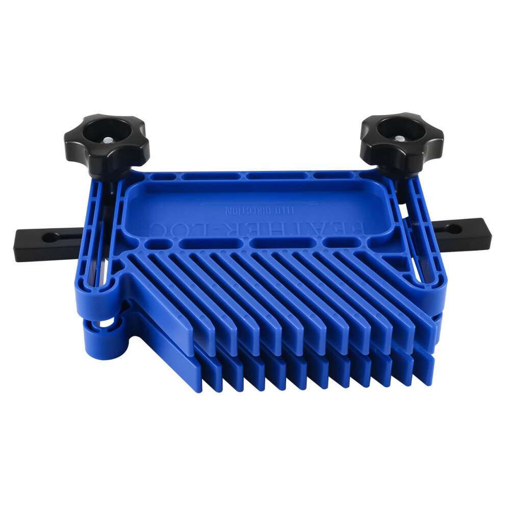 2Pcs Adjustable Woodworking Tools Feather Board For Table Saws, Router Tables & Band Saw With T-Slots, Miter Slots-Blue 4762016949846