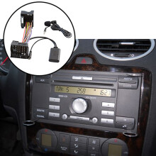 Car Bluetooth 5.0 Aux Cable Microphone Handsfree Mobile Phone Free Calling Adapter for 6000 CD Mondeo Focus Fiesta