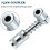 Grease Nozzle Adapter Grease - Accessory Grease Coupler Adapter with Sleeve 3 Jaw Angle Grease Tool 2