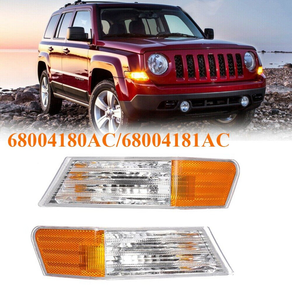 Front Led Fog S Turn Signal For Patriot 2007-2014 68004181Ac Left Side Light 4762016952303