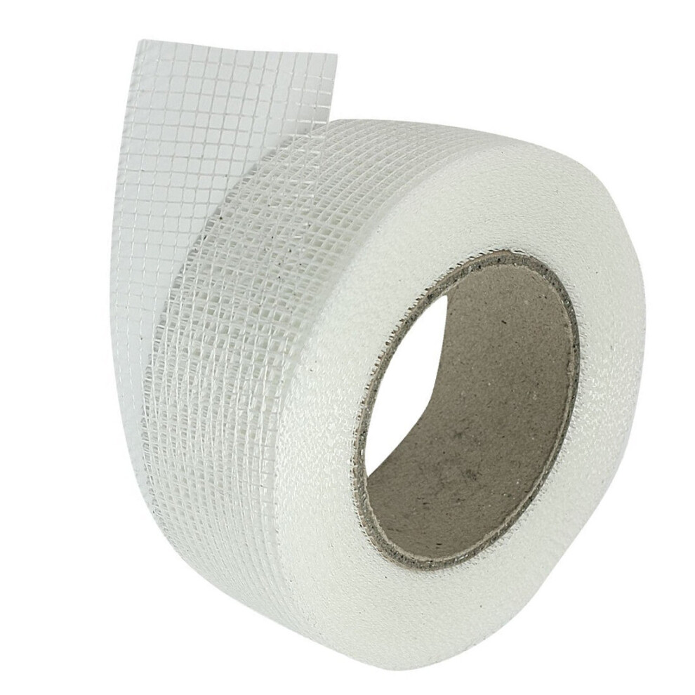 Self-Adhesive White Fiberglass Mesh Tape For Cracks Holes 4762016961381