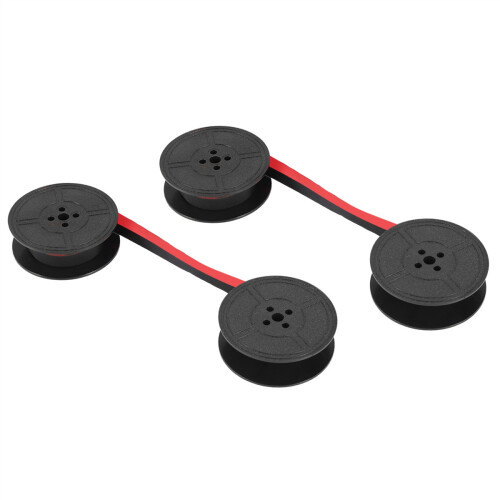 2Pack Typewriter Ribbon Twin Spool Typewriter Ribbon Red and Black Twin Spool Replacement Pack for Most Typewriter 1
